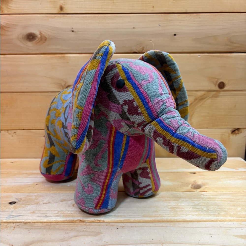 New Vintage Italia Milano Stuffed Elephant - New with tags - firm stuffy plush